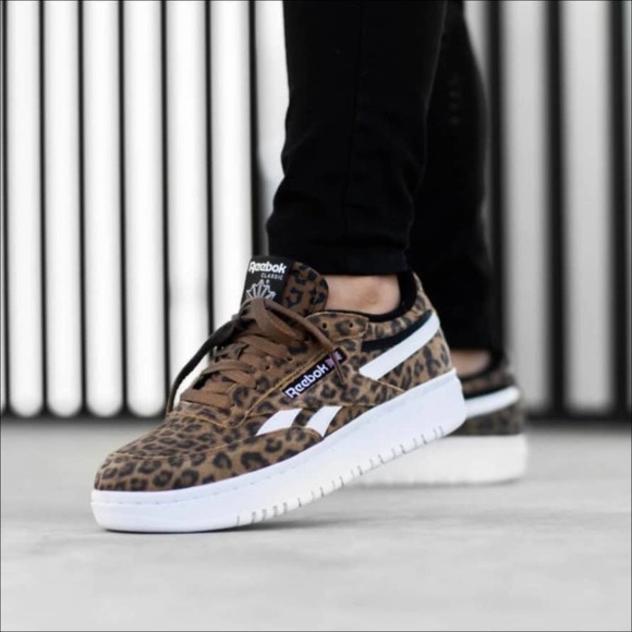 Reebok Shoes - Reebok Club C Double Revenge Leopard Print Sneakers Size 7.5